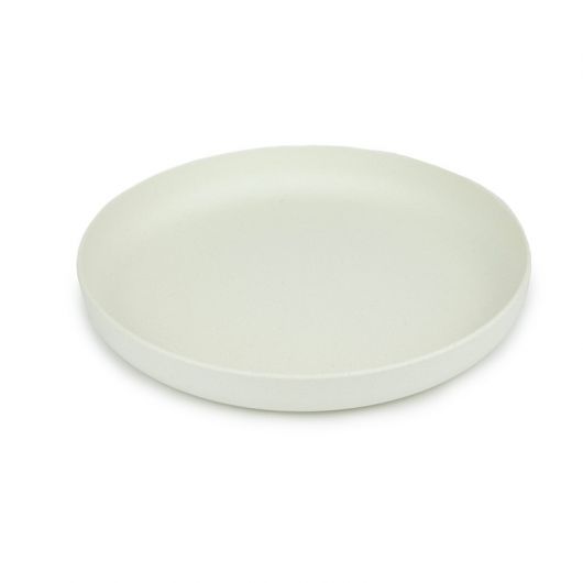LOT DE 12 - ASSIETTE CREUSE- PLA BLANC Ø17.8 x h.2.2 cm
